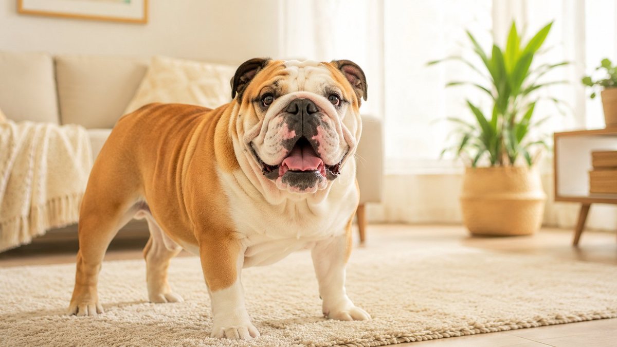 Happy Bulldog for the Bulldog age in human years guide