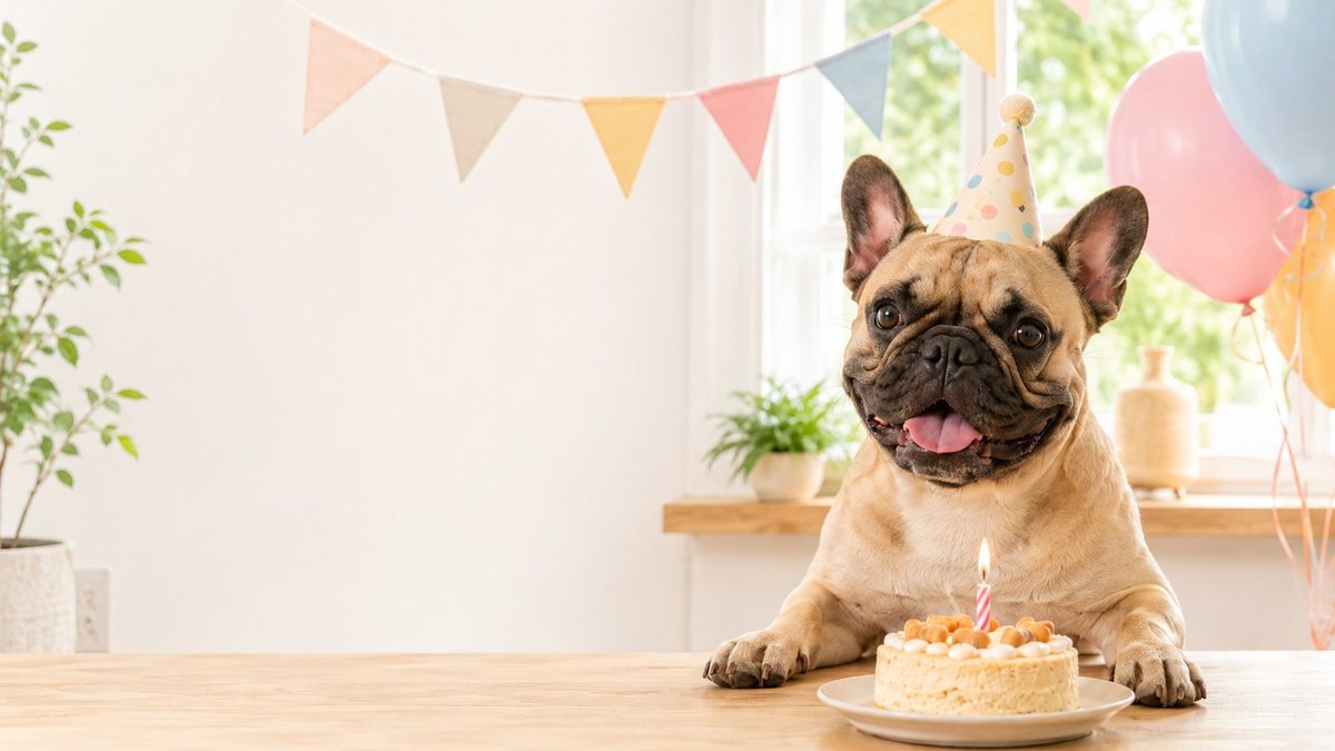 Happy dog birthday party scene for Dog Birthday Party Ideas